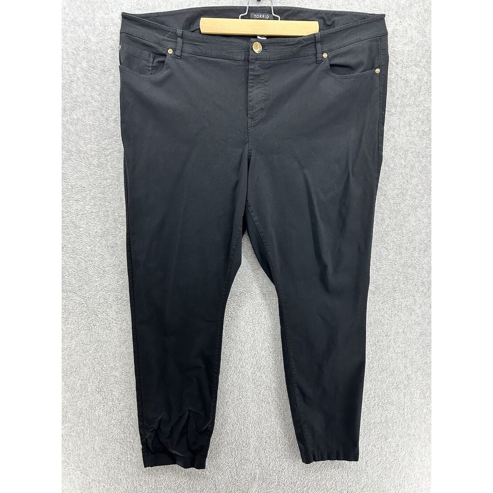 Torrid Women's Pants Plus Size 24 Solid Black Skinny